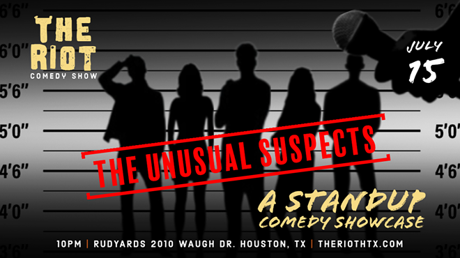 The Riot Standup Comedy Show presents "The Unusual Suspects"