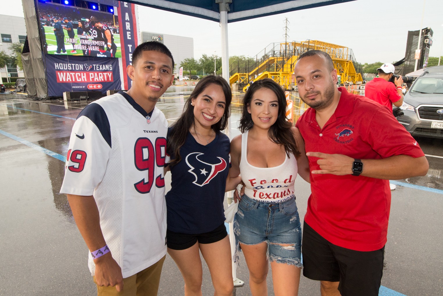 Photos: Texans Drive-In Watch Party