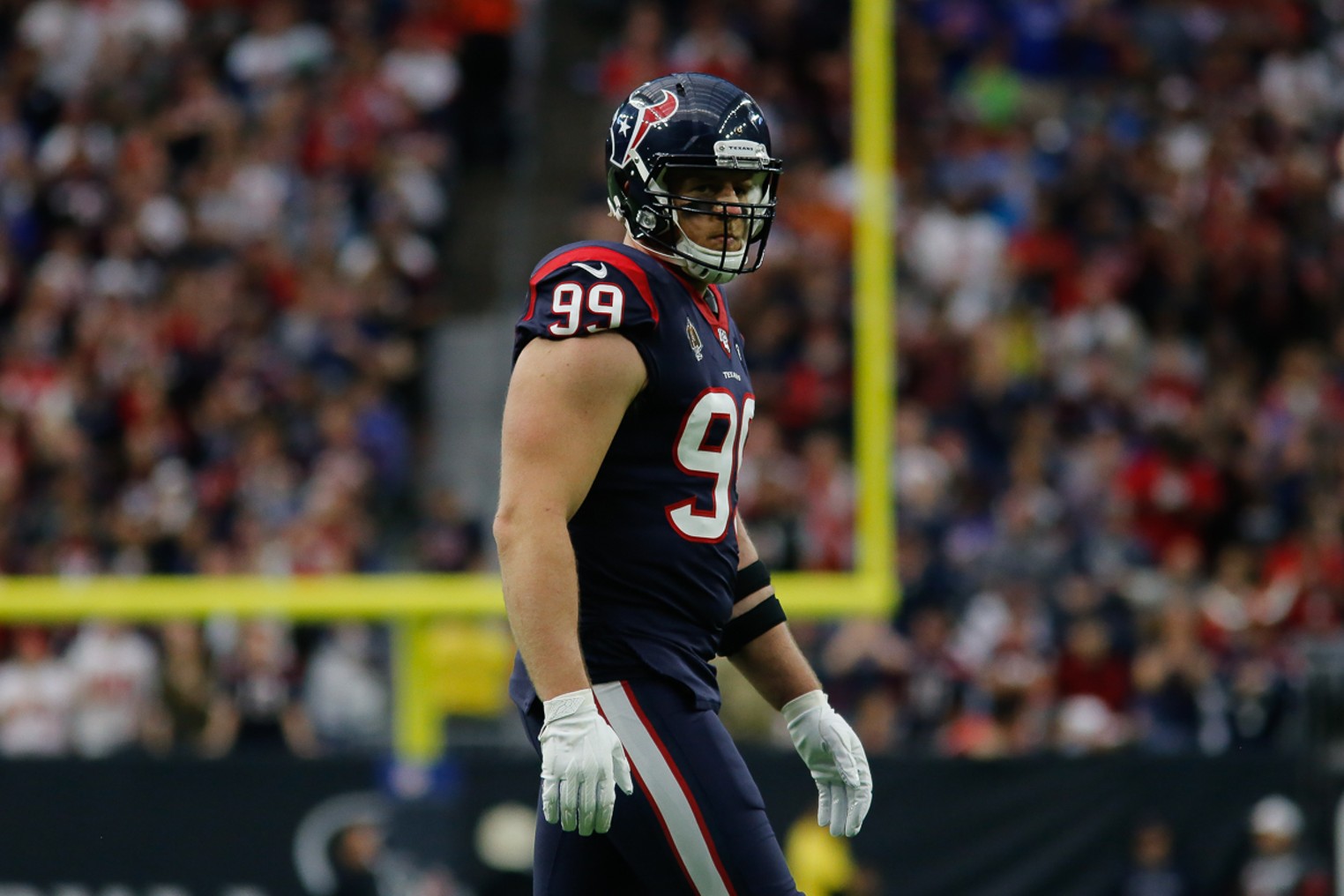 Watch: J.J. Watt records pick-6 against Lions on Thanksgiving opener