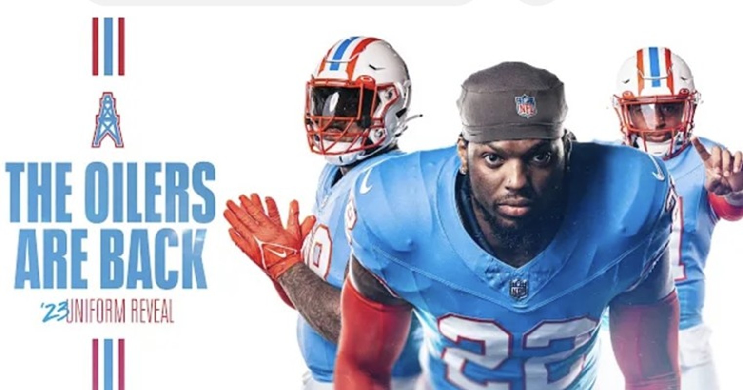 houston oilers uniform colors