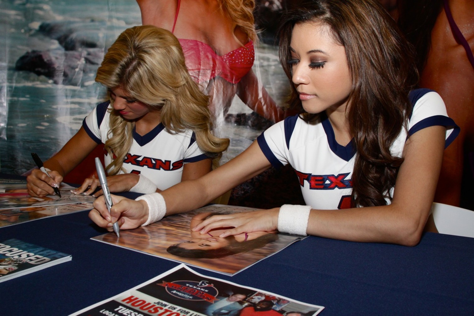 The Houston Texans Cheerleader Swimsuit Calendar Launch Houston Houston Press The Leading