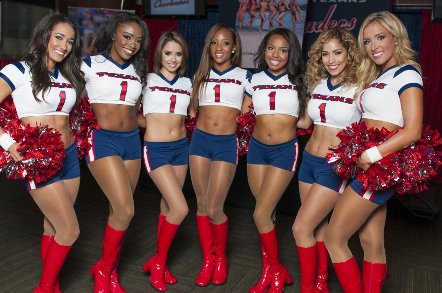 The Houston Texans Cheerleader 2014 Swimsuit Calendar Signing Houston