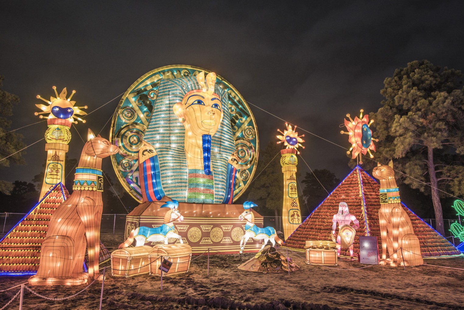 magical winter lights carnival rides