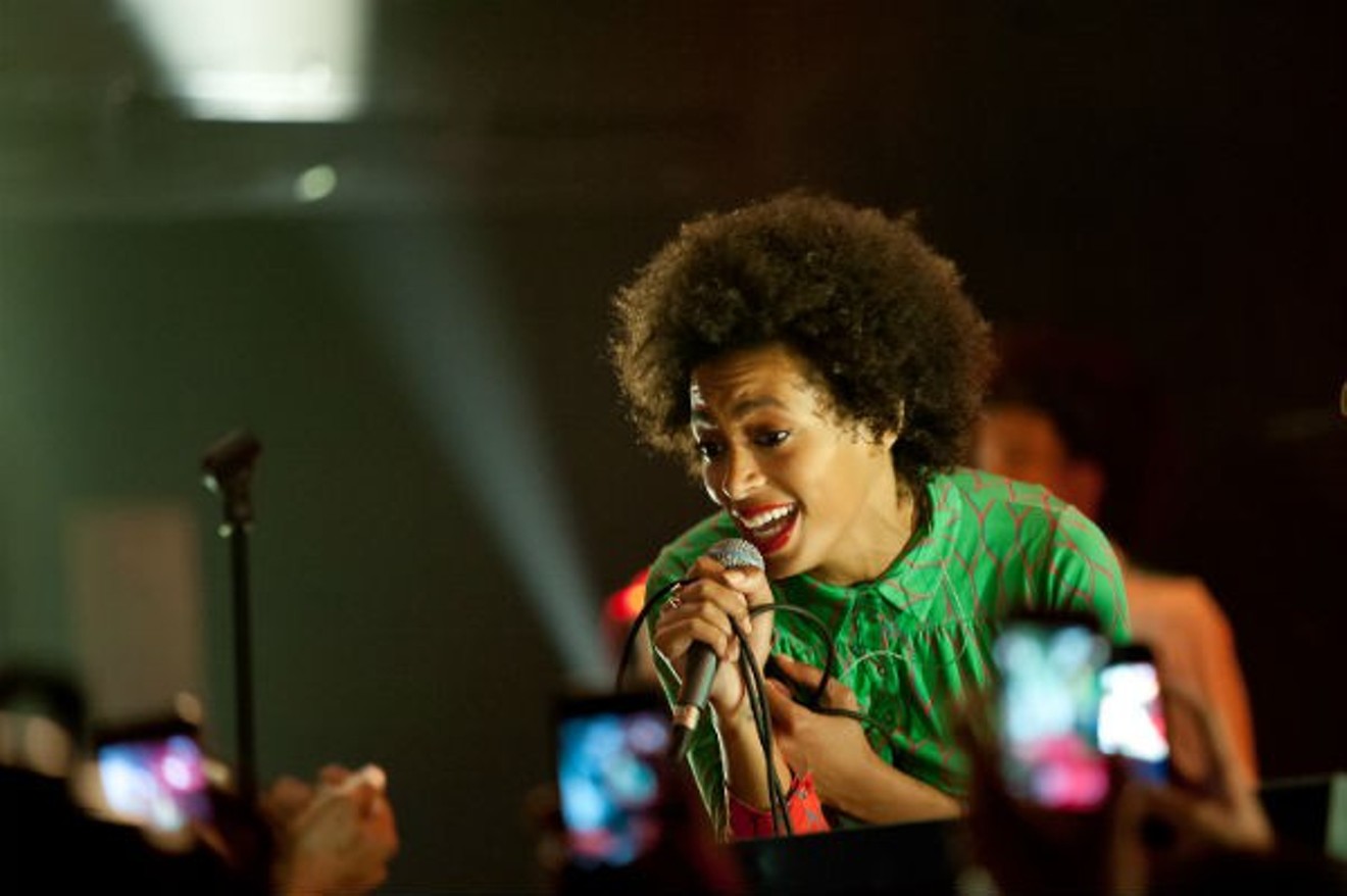 Solange performs February 2 at the Super Bowl LIVE proceedings near Discovery Green.