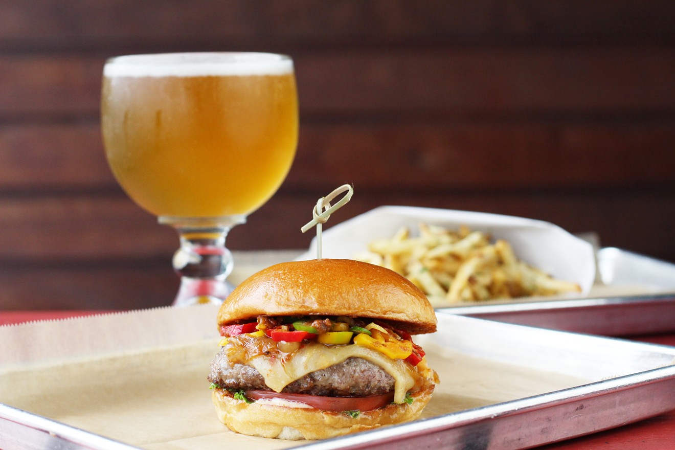 Hopdoddy's limited-time-only Love at First Sting burger rocks all the chilies.