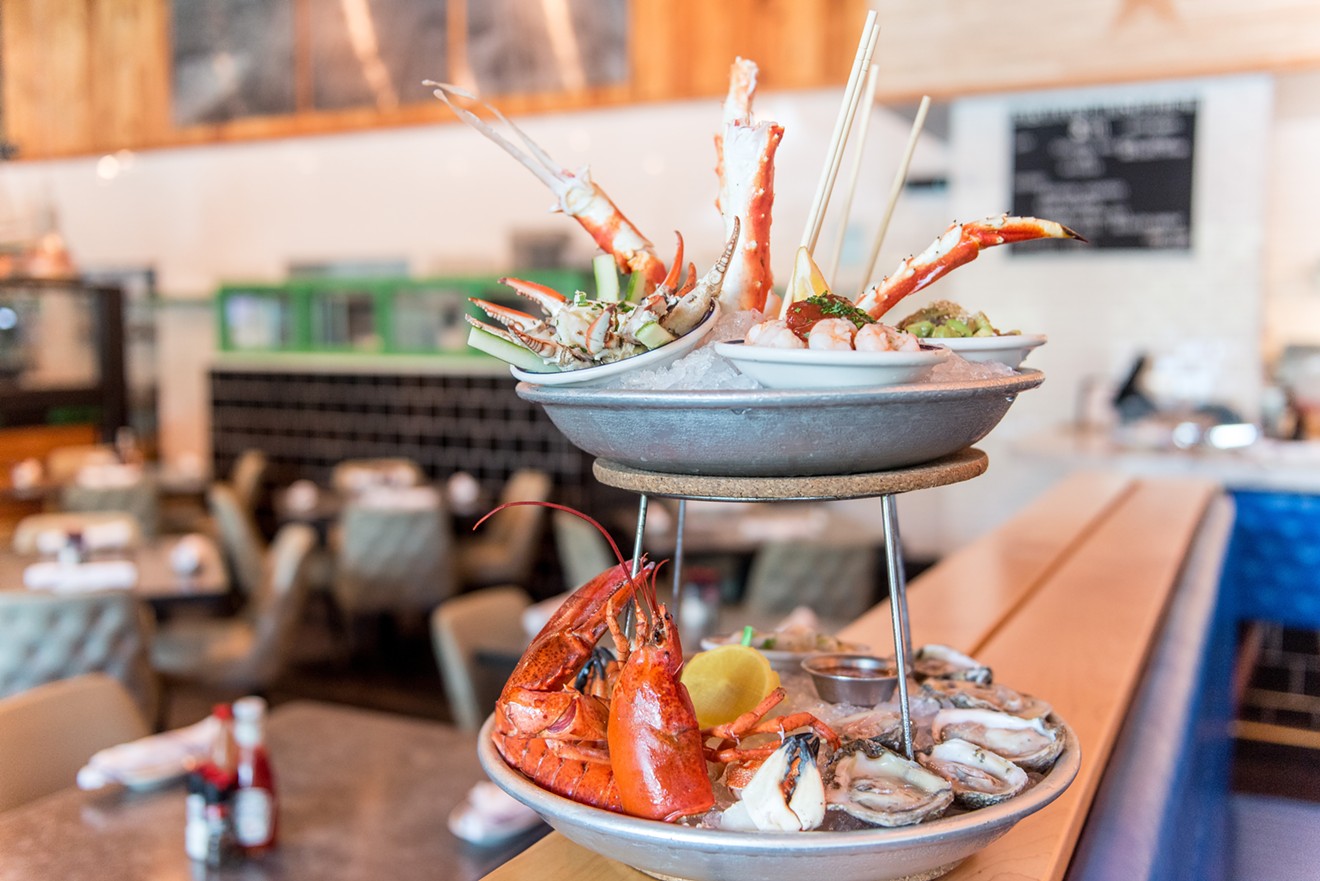 Liberty Kitchen & Oysterette and Liberty Kitchen at the Treehouse will both feature the Sea Monster seafood tower.