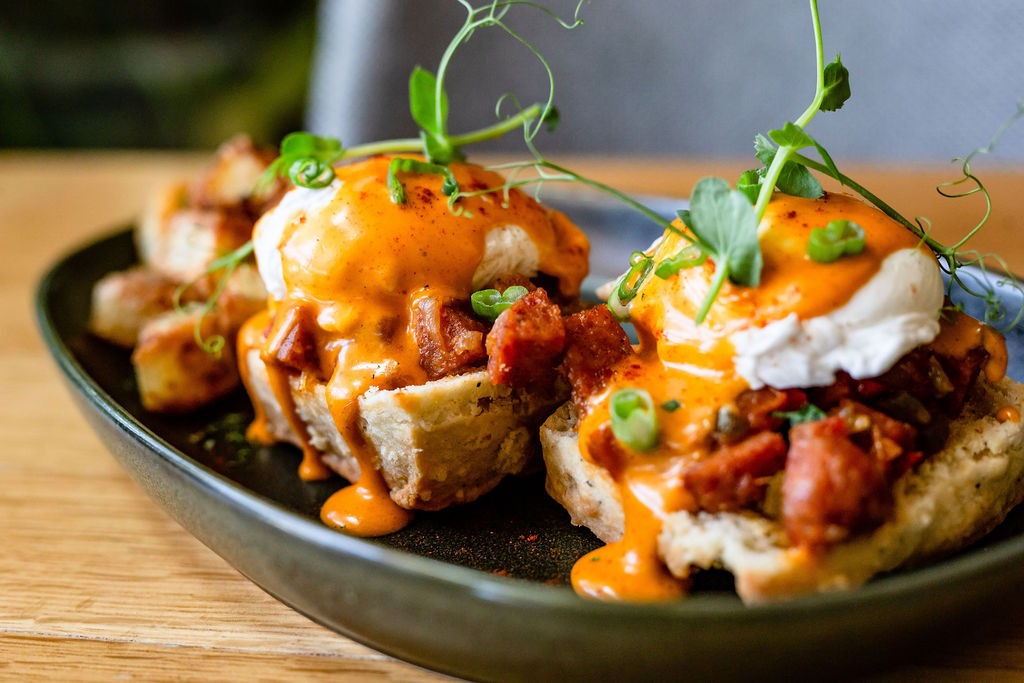 The Cajun Eggs Benedict at Traveler's Table will start 2021 off on a high note.