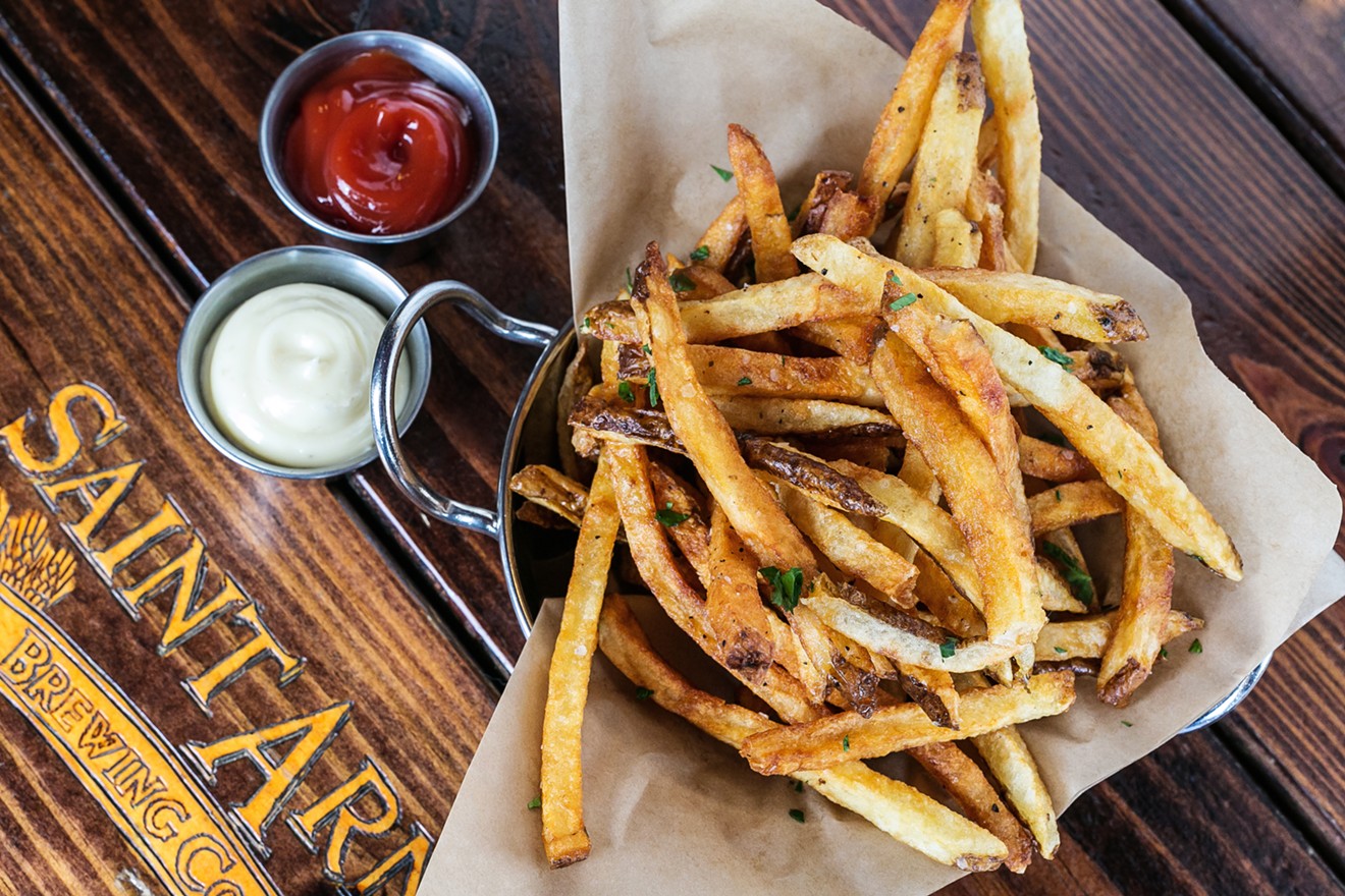 Celebrate National French Fry Day with a frites bar at Saint Arnold Brewing Company.
