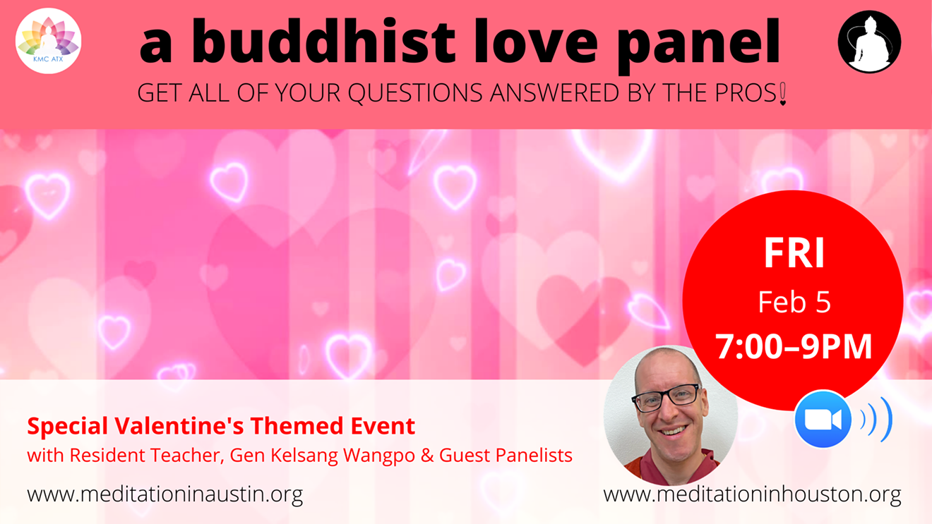 Get all your questions about love answered by the monk and Buddhist love panel
