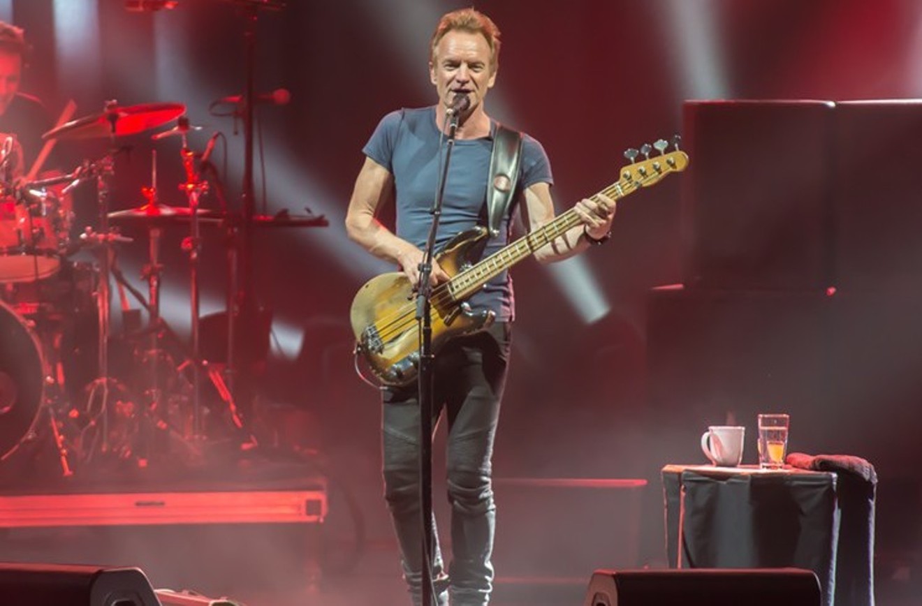 Sting, to whom the years have been excessively kind, at Smart Financial Centre in February