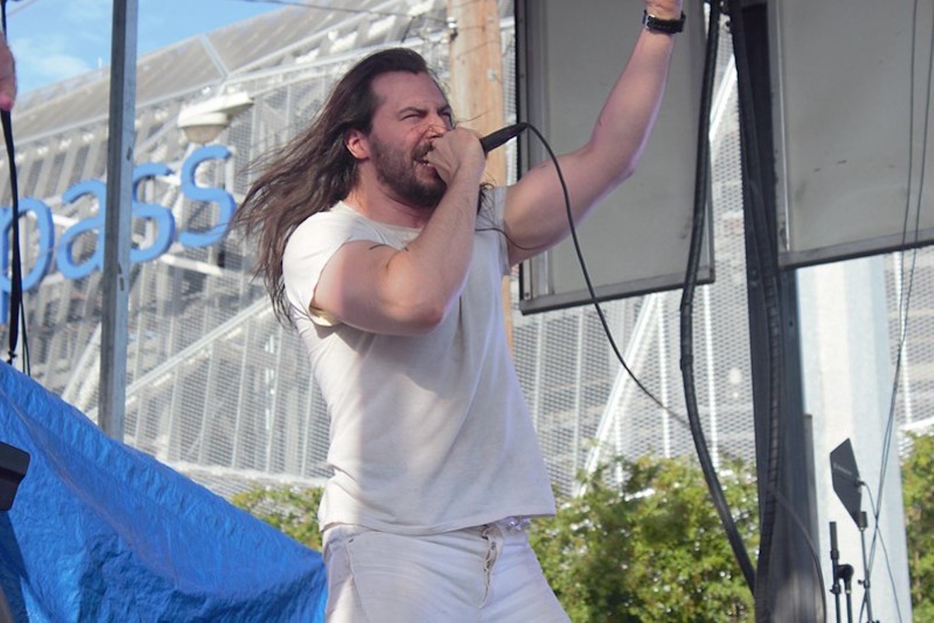 Andrew W.K. partying the only way he knows how to: hard.