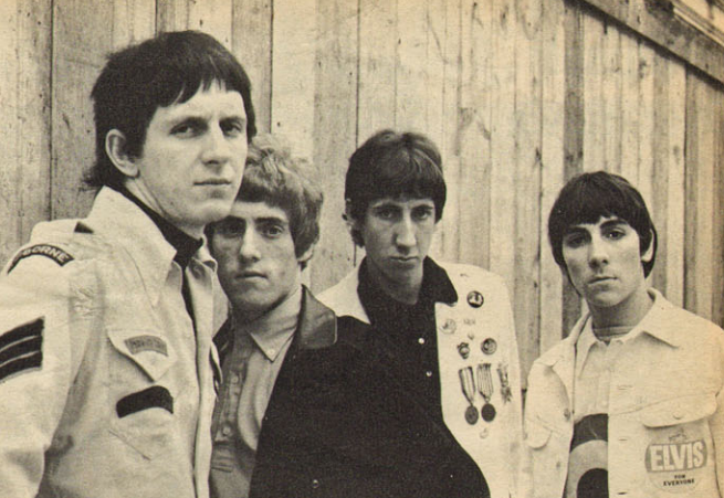 The Who in 1965: John Entwistle, Roger Daltrey, Pete Townshend, and Keith Moon.