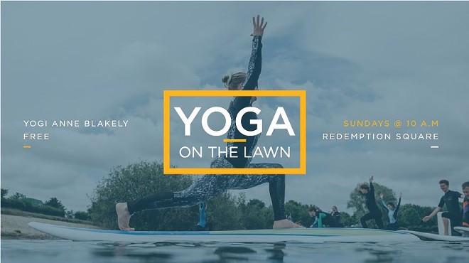 Yoga on the Redemption Square Lawn